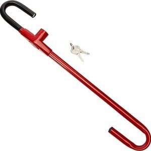 NEW The Club Winner International Pedal to Steering Wheel Car Lock‎ Red Black